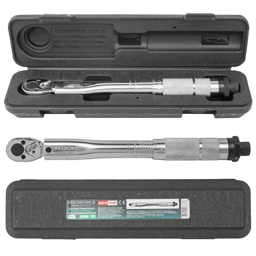 Ключ динамометричний 1/4" 2-24 Нм Rockforce RF-1201 Одеса - фото 2
