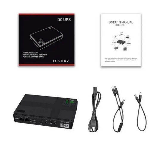 Безперебійник power bank (UPS) RD-73081 36 Вт для WI-Fi роутера 12000 mAh (Чорний) Київ