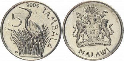 Malawi Малаві - 5 Tambala 2003 aUNC Полтава - фото 1