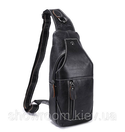 Мужская сумка на грудь (слинг) Leather Collection (376) Киев - изображение 4