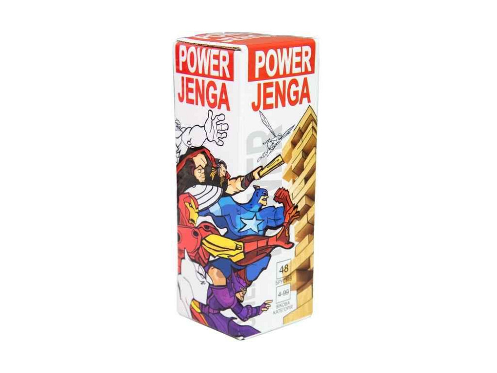 Настольная игра Power Jenga 48 брусков (укр) 30275 ТМ STRATEG Solmir Киев - изображение 1