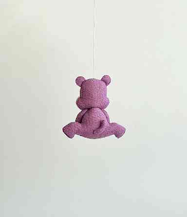 М’яка фетрова іграшка бегемот ручної роботи – безпечна розвиваюча іграшка Київ