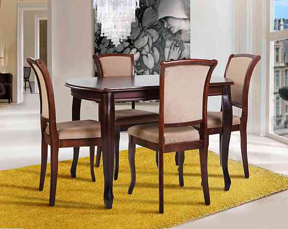 Стіл обідній Турін (120+40)/80, темн.горіх Київ