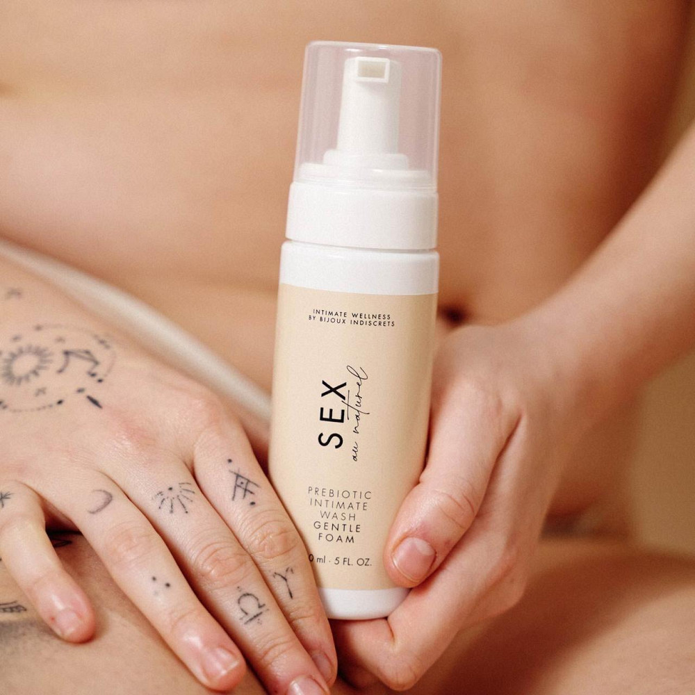 Піна для інтимної гігієни Bijoux Indiscrets Sex Au Naturel Prebiotic Intimate Wash Gentle Foam 150мл Sex Aura Київ - фото 3