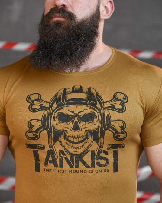 Тактическая потоотводящая футболка SABUR  танкист койот НП5191 Одесса - изображение 5