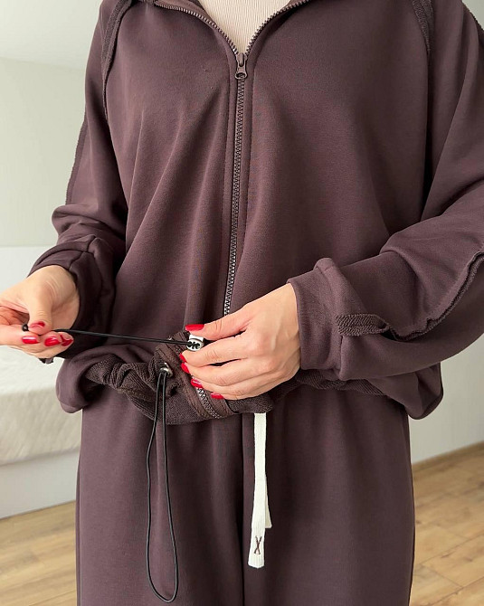 Женский прогулочный костюм двойка: кофта и штаны трехнить петля 100% хлопок Одесса - изображение 10