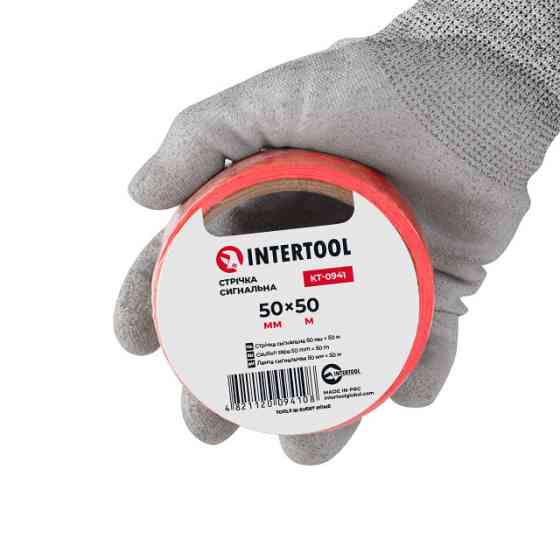 Стрічка сигнальна, 50 м, 50 мм INTERTOOL KT-0941 Киев