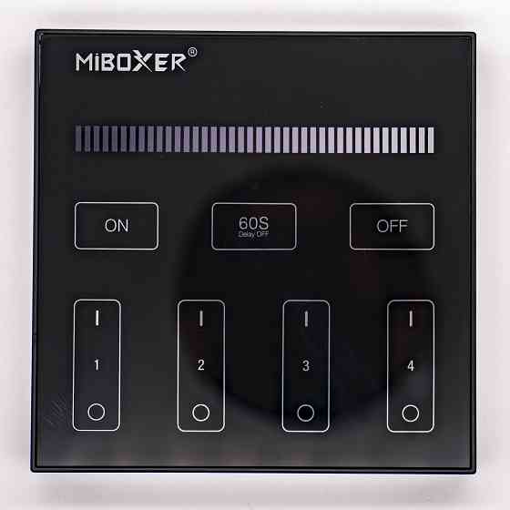 Miboxer Панель керування Мілайт бездротова чорна 4 зони 2,4 ГГц Київ