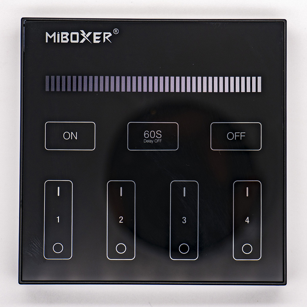 Miboxer Панель керування Мілайт бездротова чорна 4 зони 2,4 ГГц Київ - фото 3