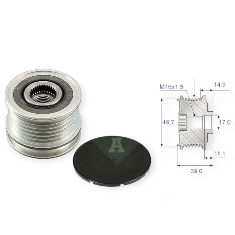 Шкив Мерседес Бенз Спринтер (95-06) генератора Мукачево - изображение 1