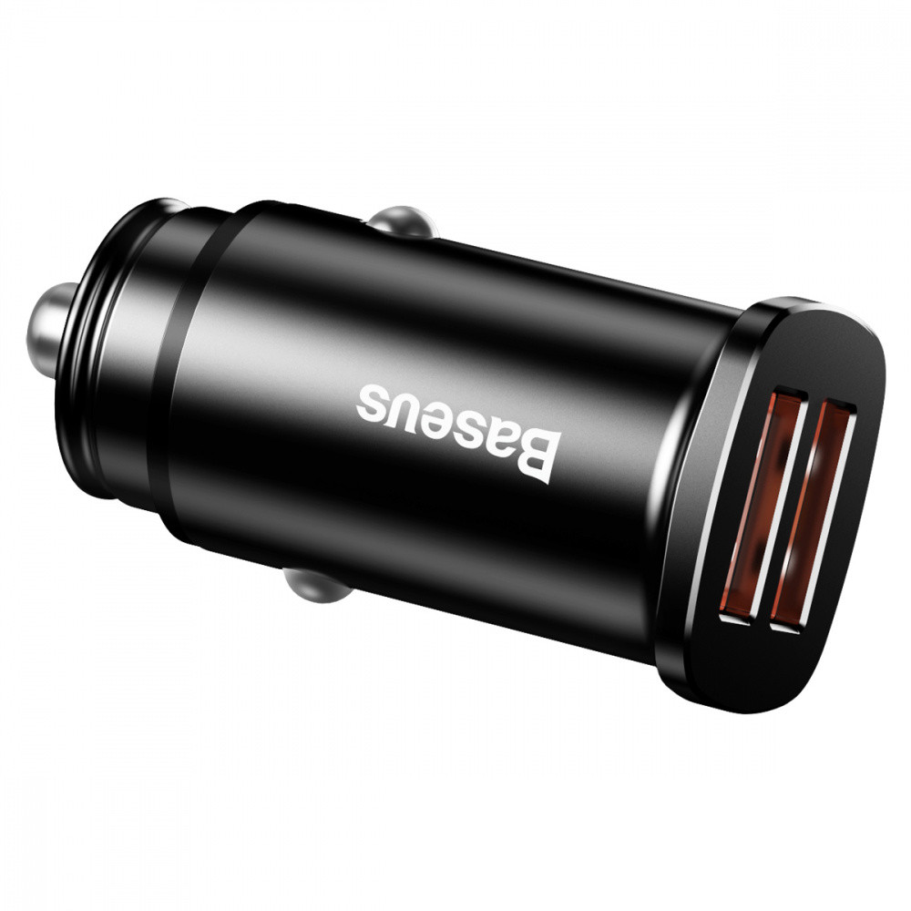 Автомобильное зарядное устройство для Baseus Square Metal QC 3.0 30W 2USB черный Львов - изображение 7