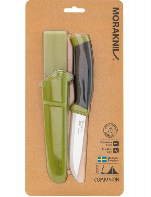 Туристичний Ніж із чохлом Morakniv "Companion" Olive Green (14075) Нержавіюча сталь Нововолинськ - фото 6