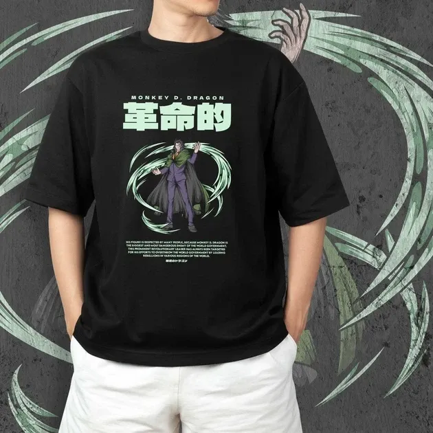 Футболка для підлітка хлопчика з принтом Ван Пис Monkey D Dragon Розмір 160 Anime10253 Дніпро - фото 4