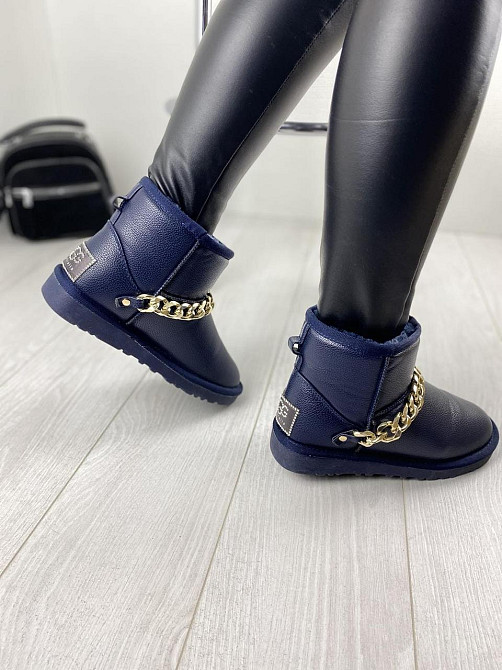 ADA Угги жіночі ADA сині натуральна шкіра зима 36р.40р.41р. (2547) Коломия - фото 7