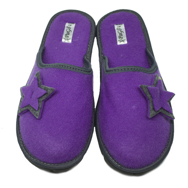 Повстяні капці жіночі купити PaGo "Star" Фіолетовий 41 Одеса - фото 1
