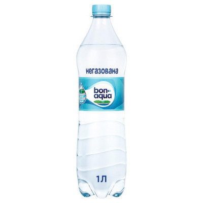 Минеральная вода BonAqua Негазированная 1 л (5449000005489) Винница - изображение 1