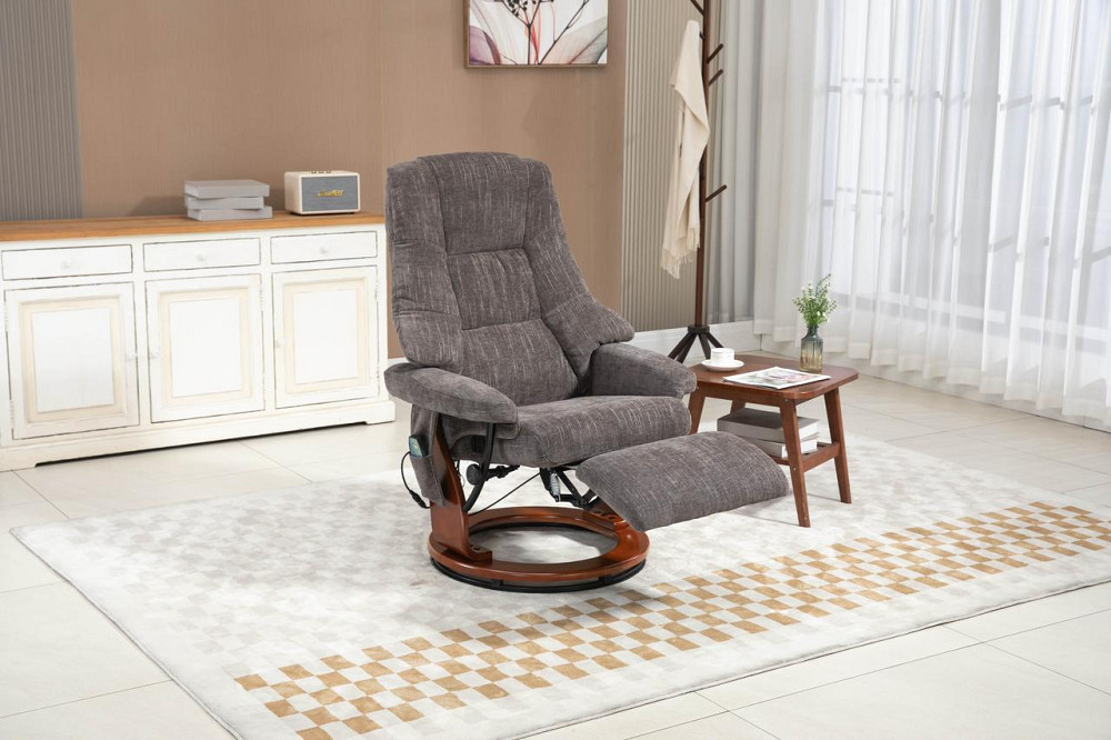 Крісло для відпочинку Avko Style ARMH 003 Dark Grey з масажем, підігрівом і підставкою для ніг Київ - фото 6