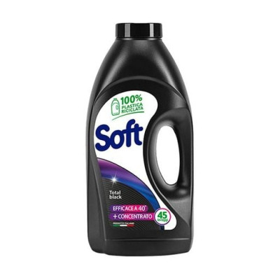 Гель для прання Soft Total Black На основі натурального мила Для чорних та темних речей 2.25 л (8003640020270) Вінниця - фото 1
