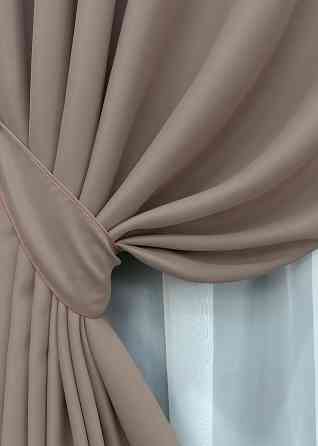 Комплект готовых штор VR-Textil Bagema Rvs № 1242ш Какао 100х250 см 2 шт (39-902) Киев