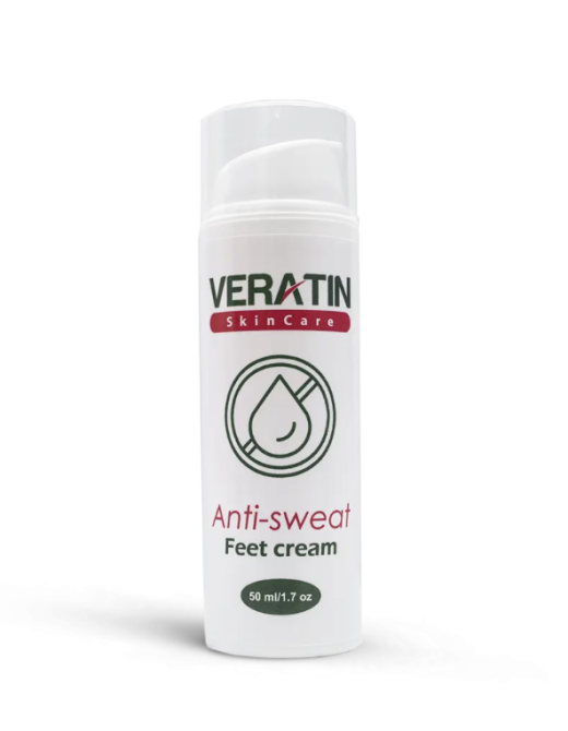 Крем от потливости ног Anti-sweat Feet cream, Вератин, Flosvita, Veratin Skin Care, 50 мл. флакон Харьков - изображение 1