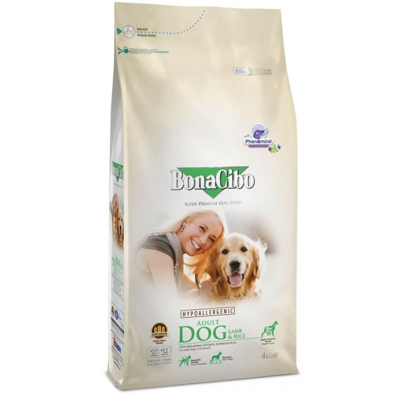 BonaCibo Adult Dog Lamb Rice (Бонасібо Едалт Дог Ягненька Ріс) сухий корм для собак усіх порід 4 кг. Запоріжжя - фото 1