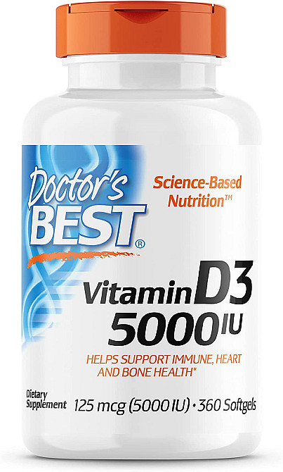 Витамины Vitamin D3 (5000 IU) 360 Softgels Луцк - изображение 1