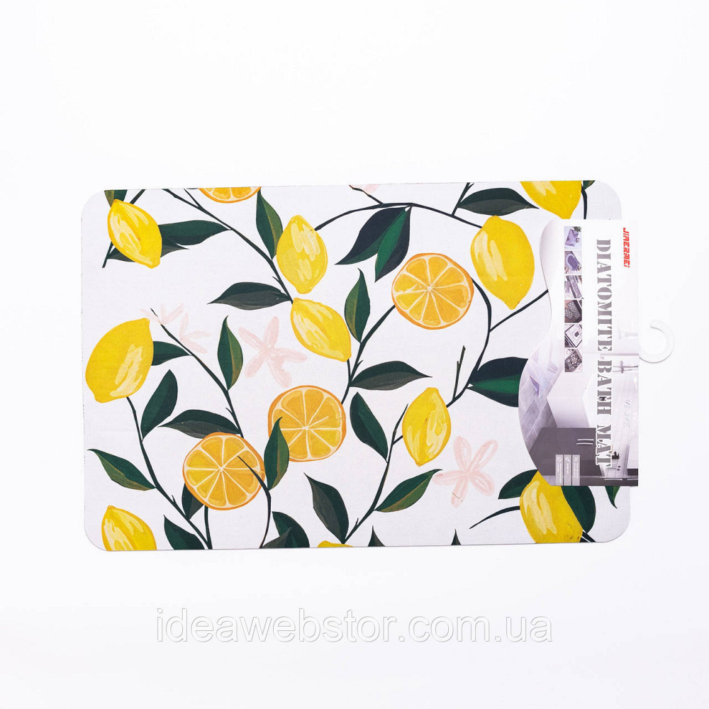 Килимок універсальний діатомітовий Limoncello 58*38 см прямокутний Yiwu HP-42-213 Київ - фото 4