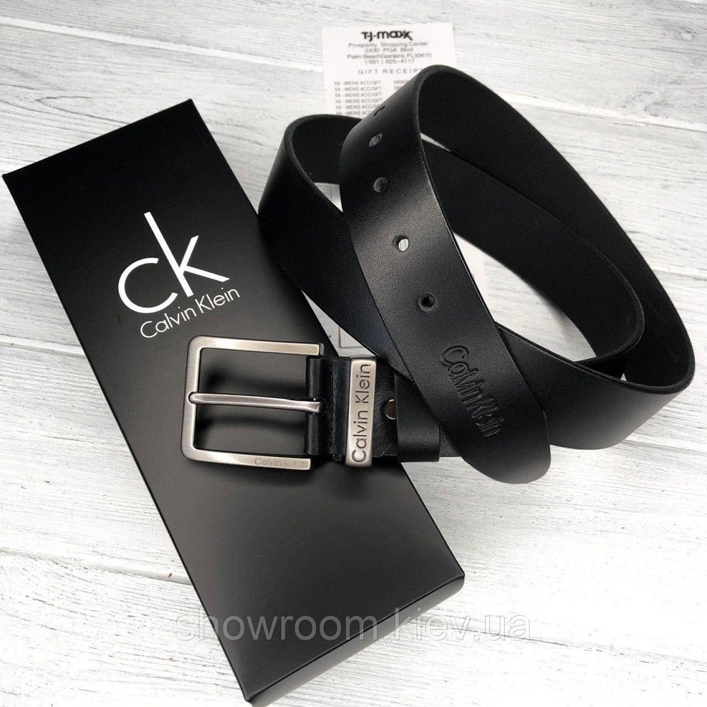 Чоловічий шкіряний брендовий ремінь (448) Київ - фото 5