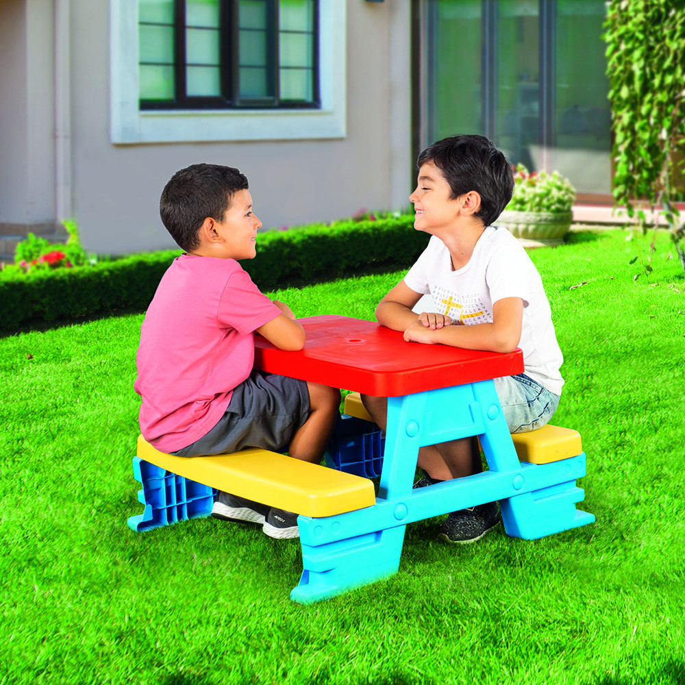 Дитячий пікніковий ігровий столик для 4 дітей Dolu (3008) з двома лавками Київ - фото 7