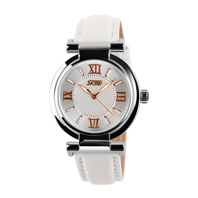 Женские классические часы Skmei 9075 Elegant (Белый) Винница - изображение 2