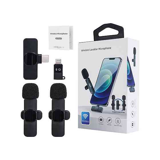 Безпровідний петличний мікрофон 2 в 1 K8 Луцк