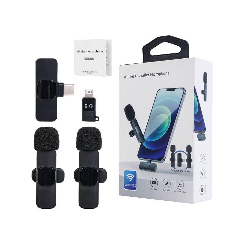 Безпровідний петличний мікрофон 2 в 1 K8 Луцк - изображение 1