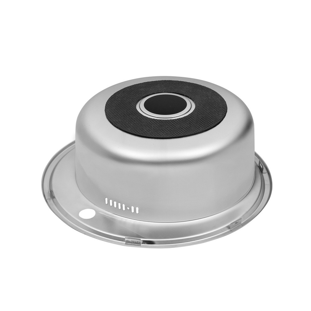 Кухонна мийка з нержавіючої сталі Kroner KRP Dekor - 510 (0.8 мм) Київ - фото 7