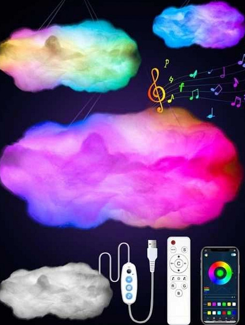 НОВИНКА! Нічник ХМАРА на USB Підвісний світильник Ночник облако. Харків - фото 2