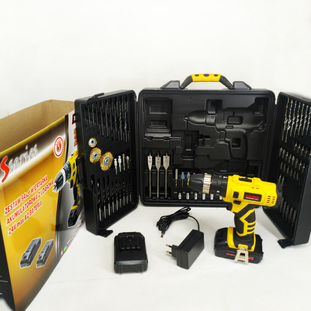 Робочий шуруповерт, Акумуляторний шуруповерт з насадками в кейсі Акб з набором інструменту RK-35 Львів - фото 3
