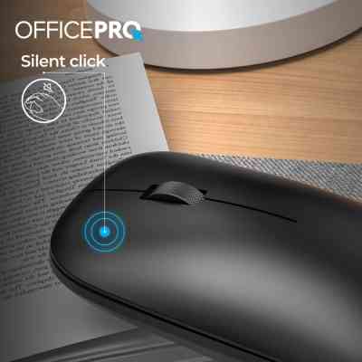 Мышка OfficePro M225B Silent Click Wireless Black (M225B) Винница