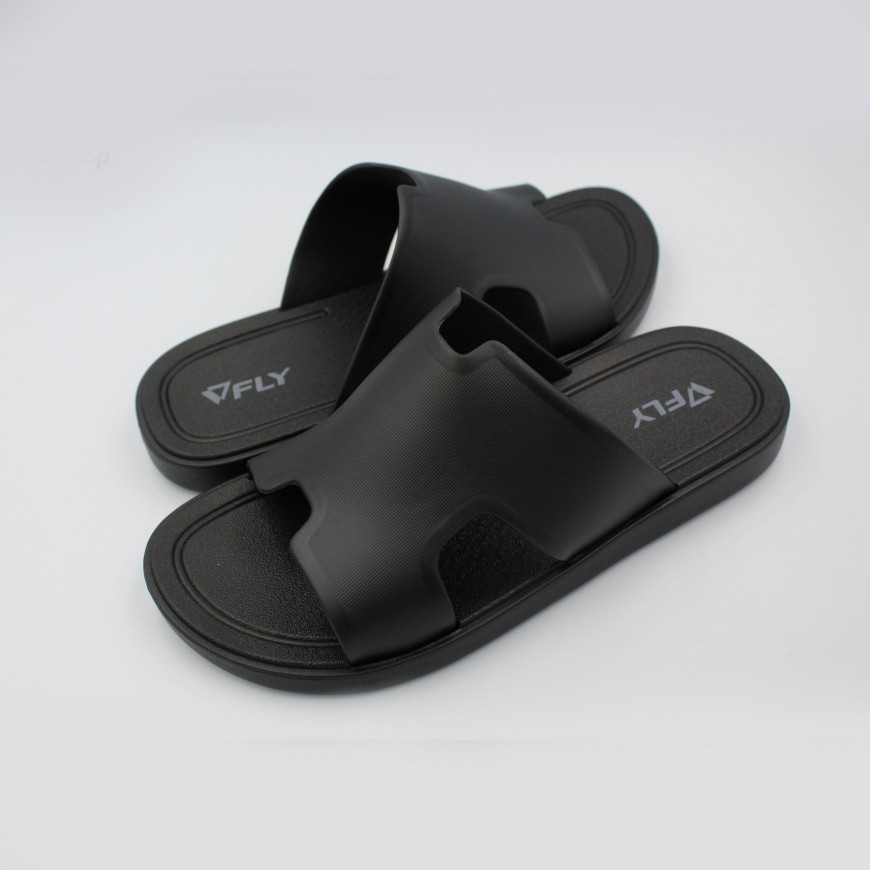 Шлепанцы мужские Fly Форсаж влагостойкие облегченные черные Киев - изображение 1