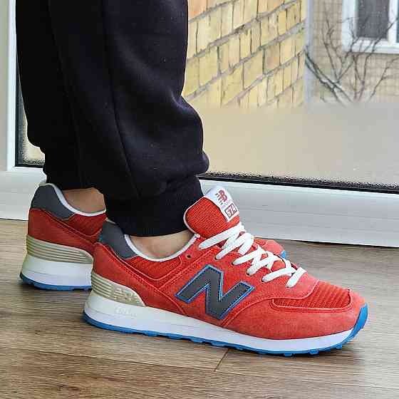 Чоловічі Кросівки New Balance 574 Червоні Нью Баланс (розміри: 41,43,45) Відео Огляд Дніпро