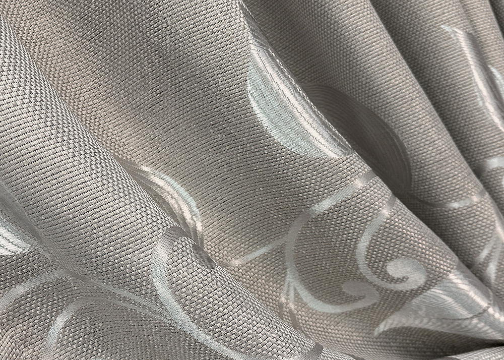 Комплект готовых штор VR-Textil Лен Рогожка № 1688ш Светло-серый 100х270 см 2 шт (31-0024) Киев - изображение 6