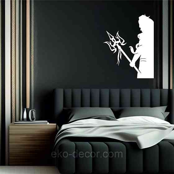 Декоративное настенное Панно «Посейдон» Декор на стену 70*54 см, Белый Киев