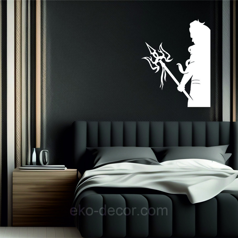 Декоративное настенное Панно «Посейдон» Декор на стену 70*54 см, Белый Киев - изображение 5