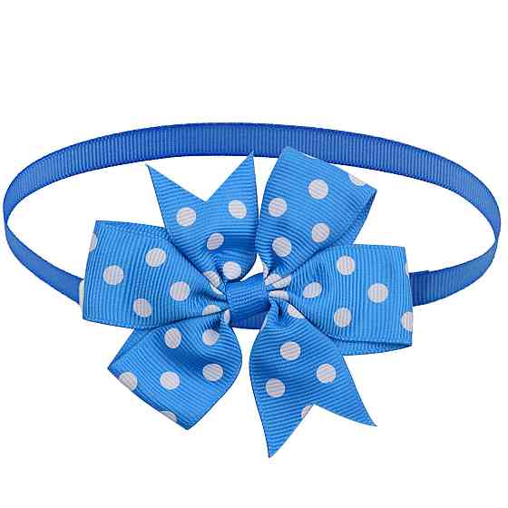 Бантик на шею для собак и котов one size сапфир-белый Киев