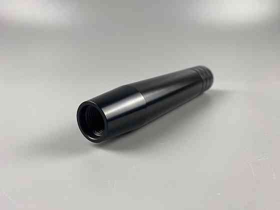 Насадка для важеля КПП чорна 13 см, ергономічна ручка для коробки передач із 3 універсальними штуцерами Мукачево