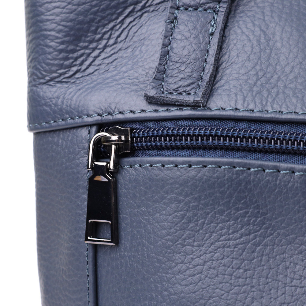 Красива сумка жіноча з натуральної шкіри Vintage 22995 Синій Київ - фото 6