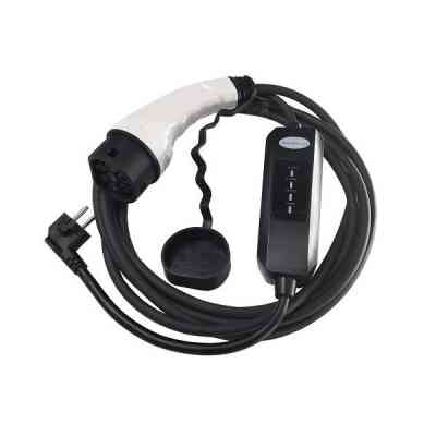 Зарядное устройство для электромобиля HiSmart Type 2-Schuko (220V), 16A, 3.5кВт, 1-фазный, 5м (EV200764) Винница