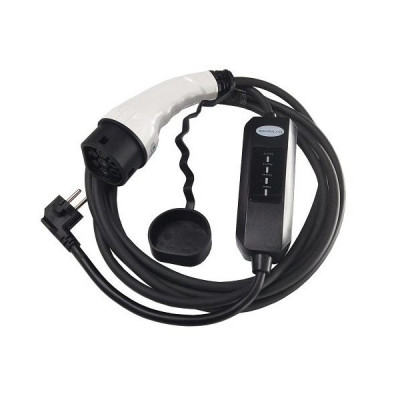 Зарядное устройство для электромобиля HiSmart Type 2-Schuko (220V), 16A, 3.5кВт, 1-фазный, 5м (EV200764) Винница - изображение 1