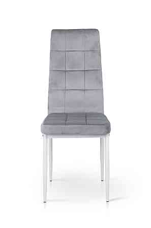 Стілець Айс, білий/велюр світло-сірий Киев