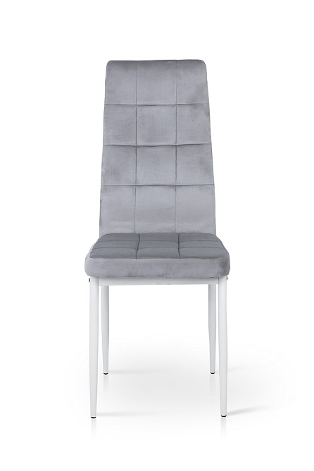 Стілець Айс, білий/велюр світло-сірий Киев - изображение 3