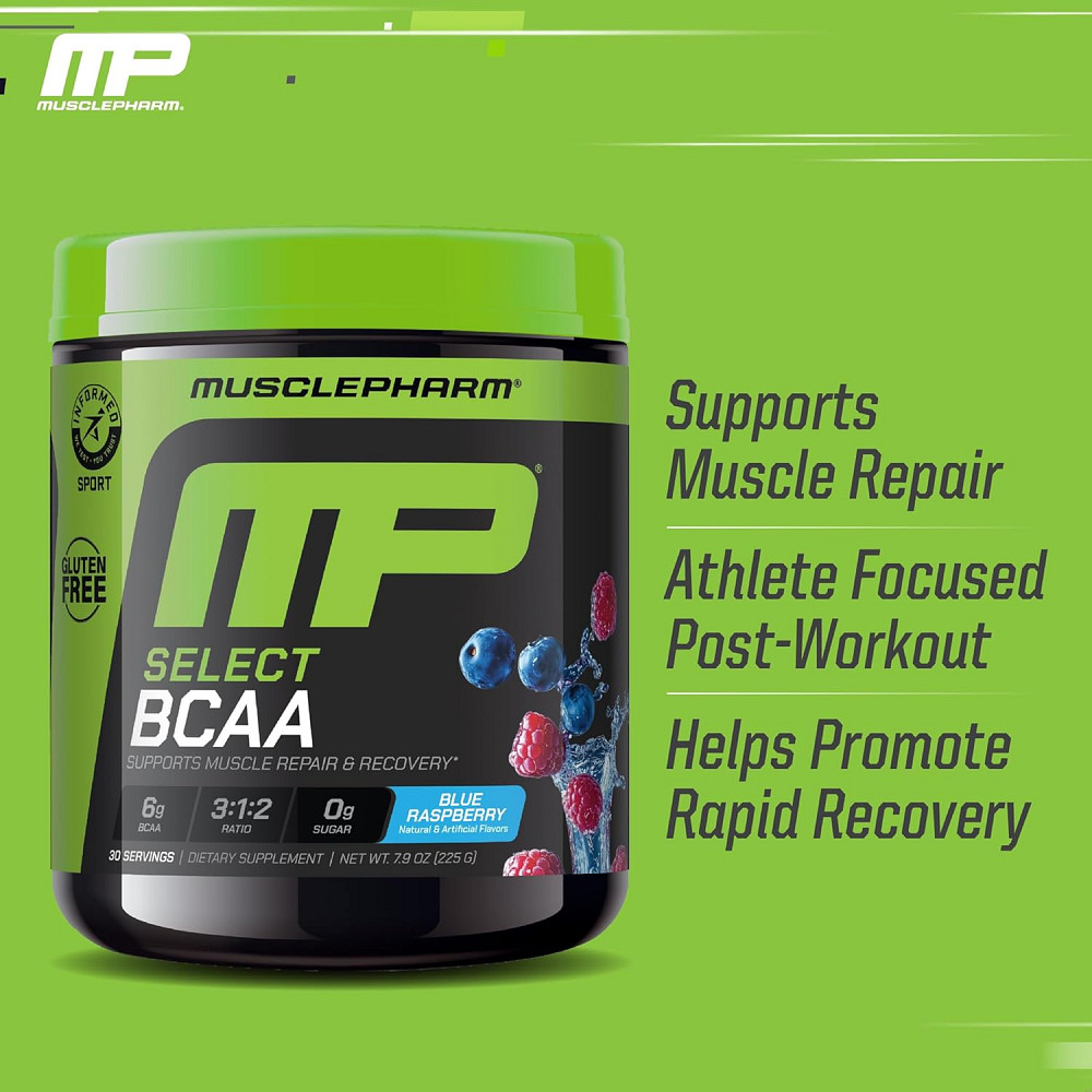 Комплекс аминокислот Muscle Pharm Select BCAA 225 g (Blue Raspberry) Луцк - изображение 8