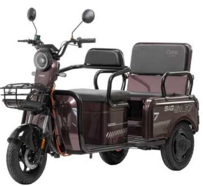 Електричний трицикл Corso SIG-8 двигун (1200W,72V/28Ah) - Коричневий. Харків - фото 7